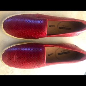 Clark’s collection red leather shoe size 6